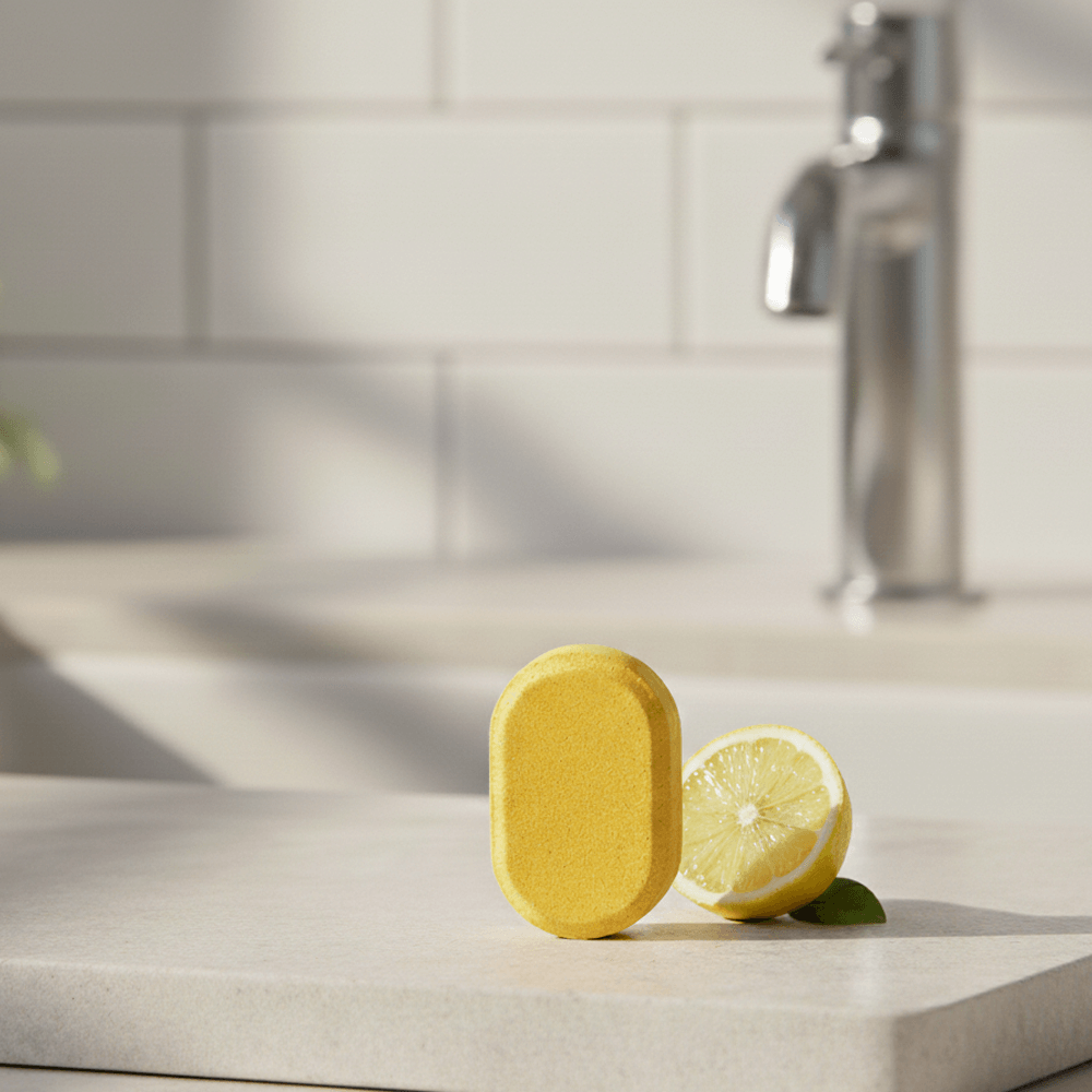 SOU Eco-Friendly Foaming Hand Soap Tablet Starter Kit - 350ml Forever Glass Bottle + 4 Tablets)