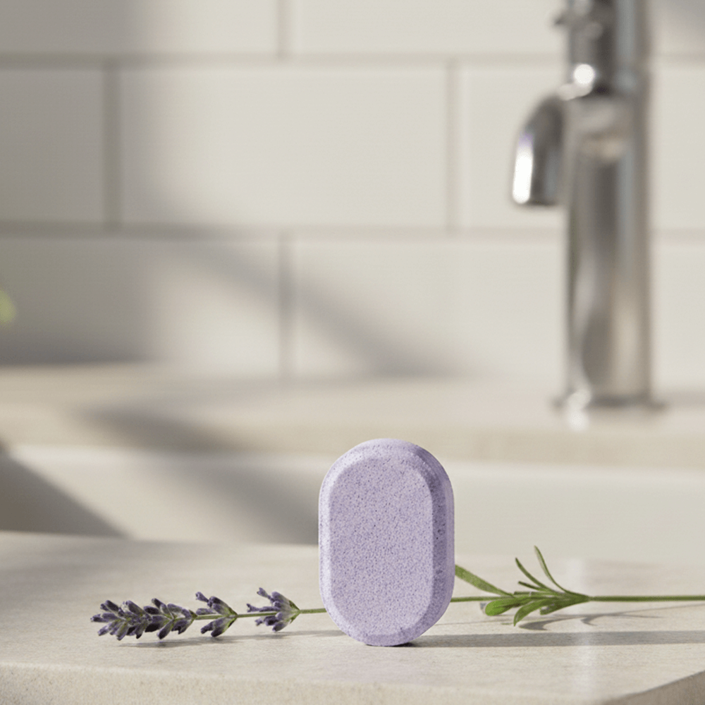 SOU Eco-Friendly Foaming Hand Soap Tablet Starter Kit - 350ml Forever Glass Bottle + 4 Tablets)